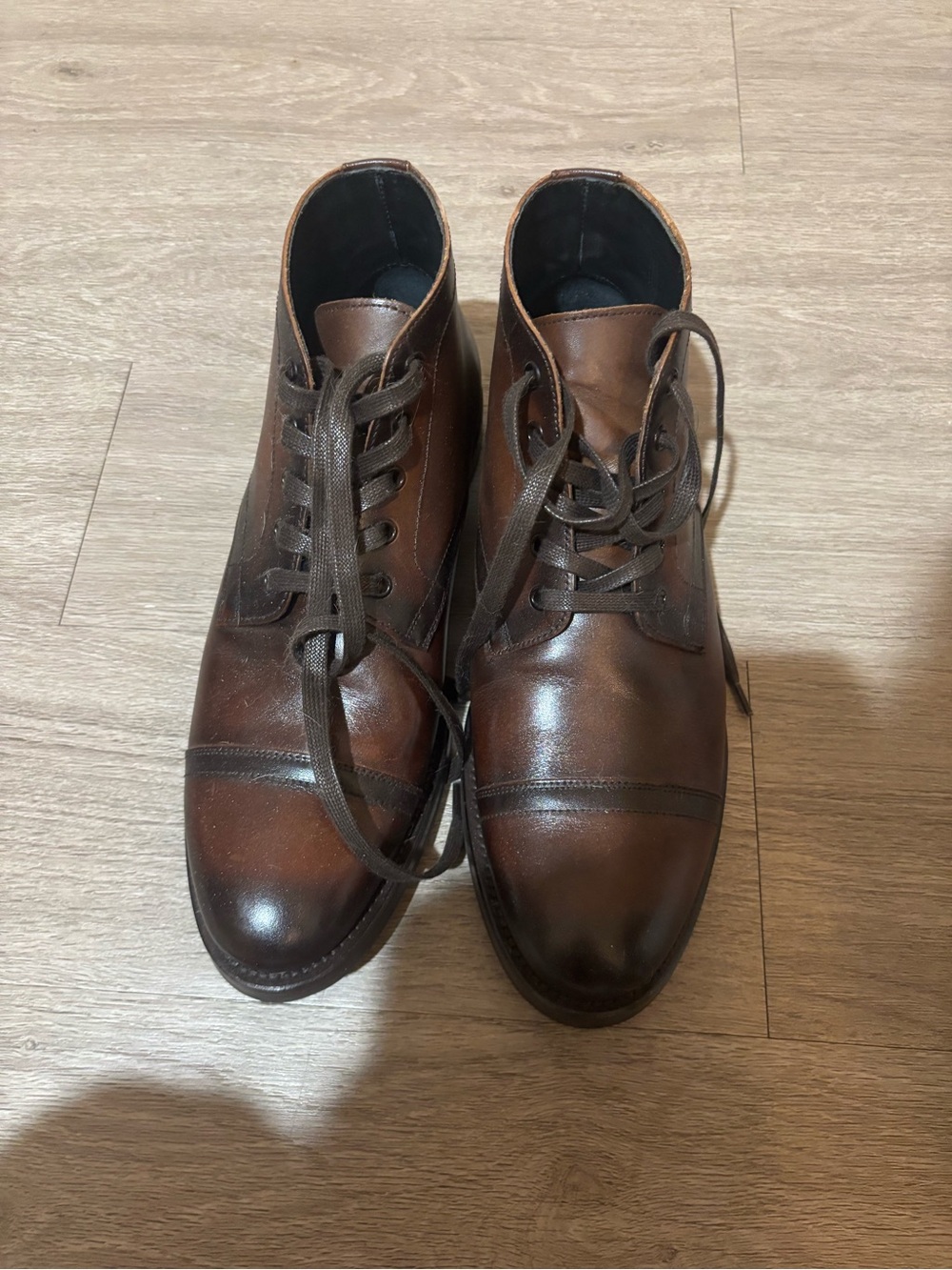 Thursday Boot Company Men’s Brown Leather Chukka Cap-Toe Boots